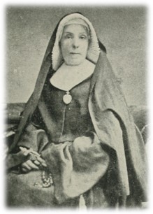 An image of Sr. Angela Gillespie, a Holy Cross sister and founder of St. Mary's College (Notre Dame, Indiana). She oversaw the establishment of the province for the Sisters of the Holy Cross in the United States when they became independent from the community in France. 